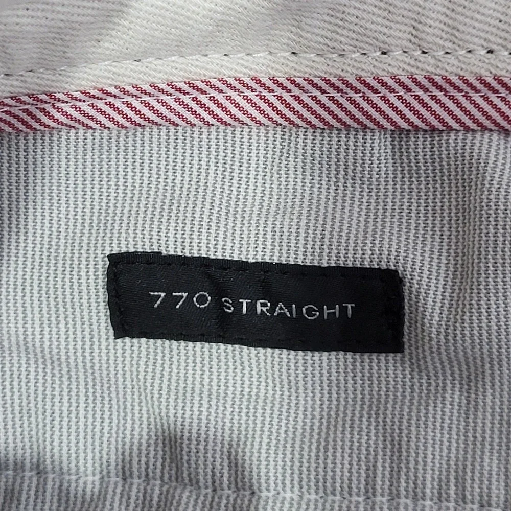 J.Crew 770 Straight Chino Pants Mens 35x32 Fits 35x30 Grey Stretch Twill